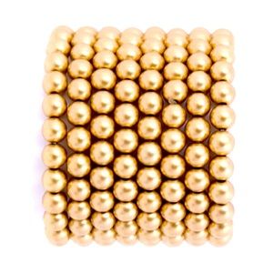 8PCS Gold Pearl Stack Stretch Bracelets